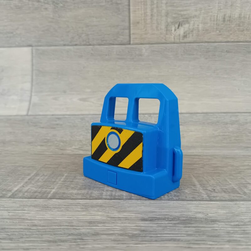 Duplo blauwe trein locomotief voorkant