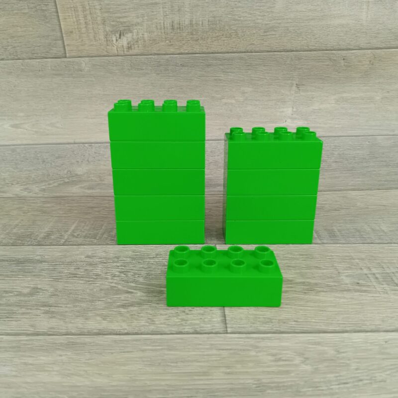 Duplo set 10x 8 nops blokken felgroen