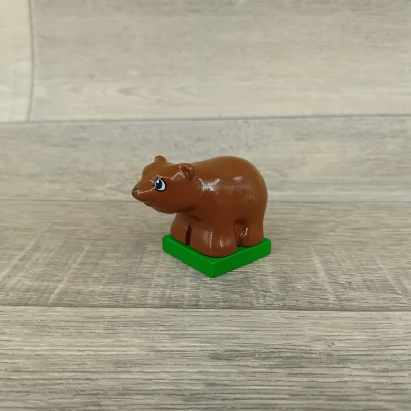 Duplo dieren kleine donkerbruine beer
