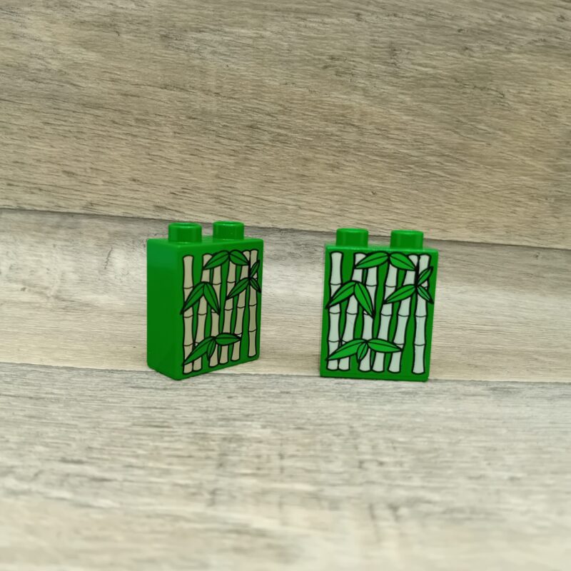 Duplo blok met afbeelding groen bamboe