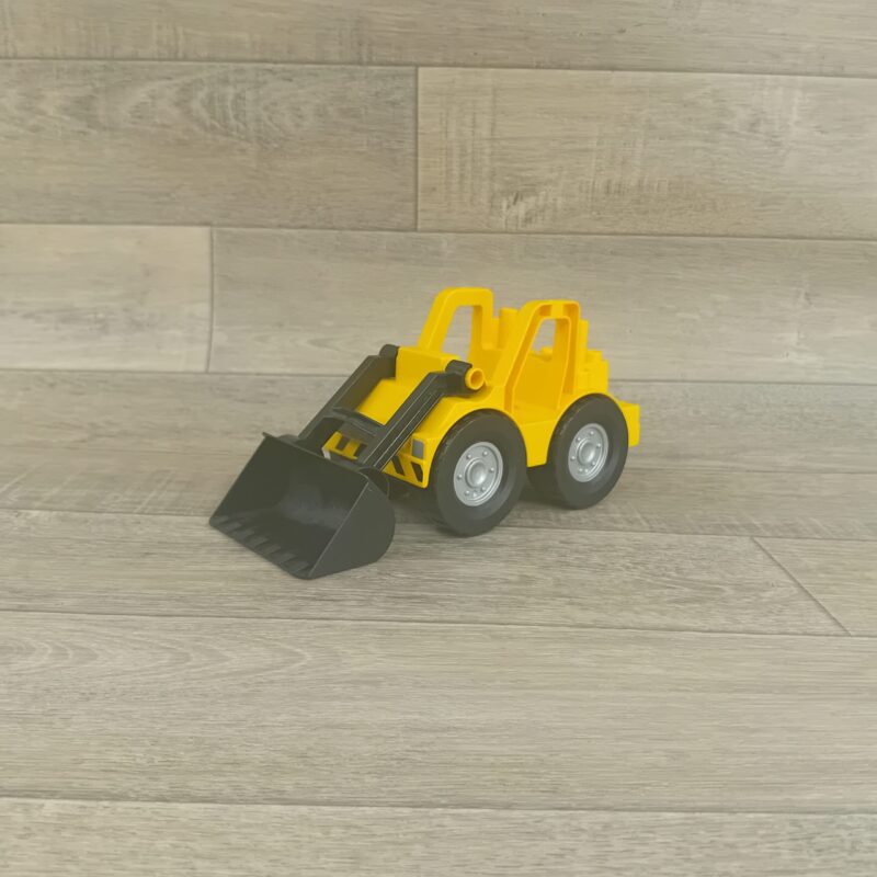 Duplo loader bulldozer met zwarte schep