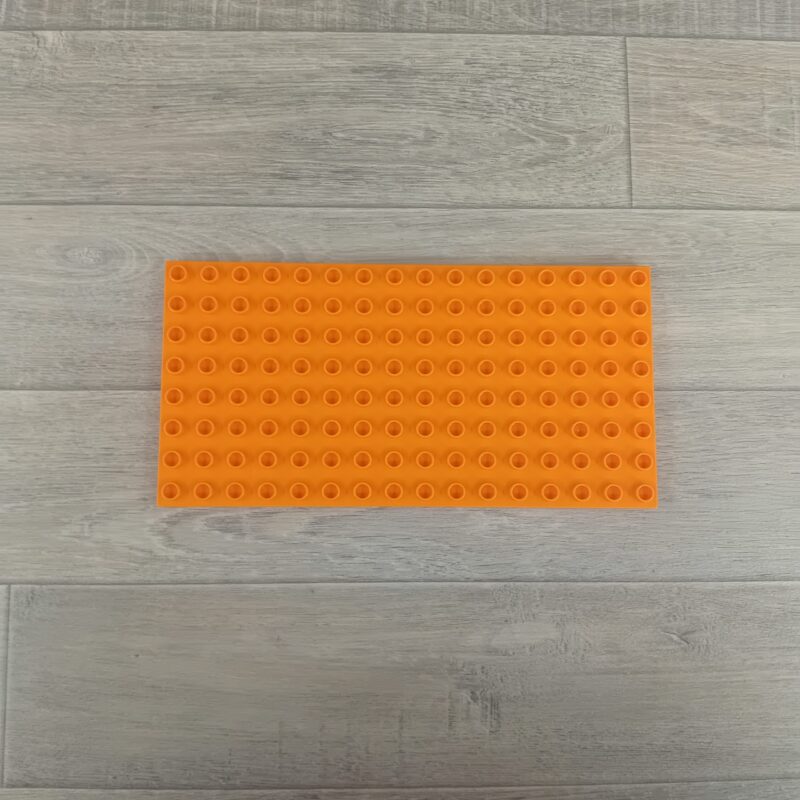 Duplo oranje bouwplaat 8 x 16 nops