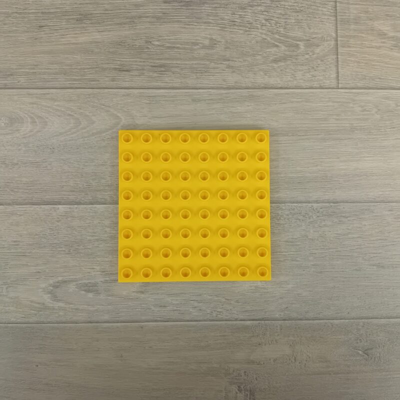 Duplo gele bouwplaat 8 x 8 nops
