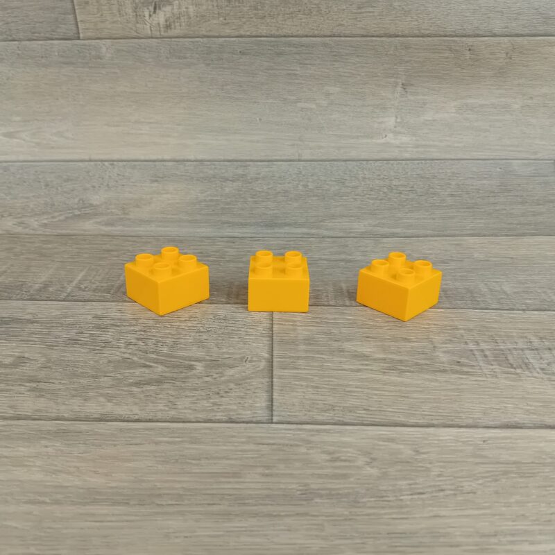 Duplo 4 nops blok helder licht oranje