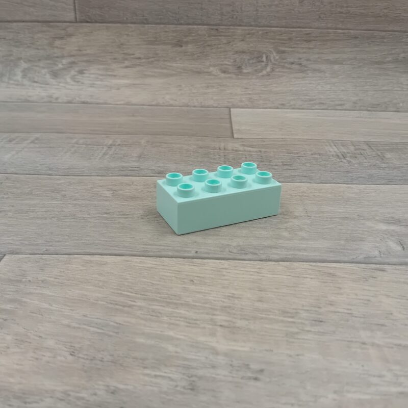 Duplo 8 nops blok licht aquablauw