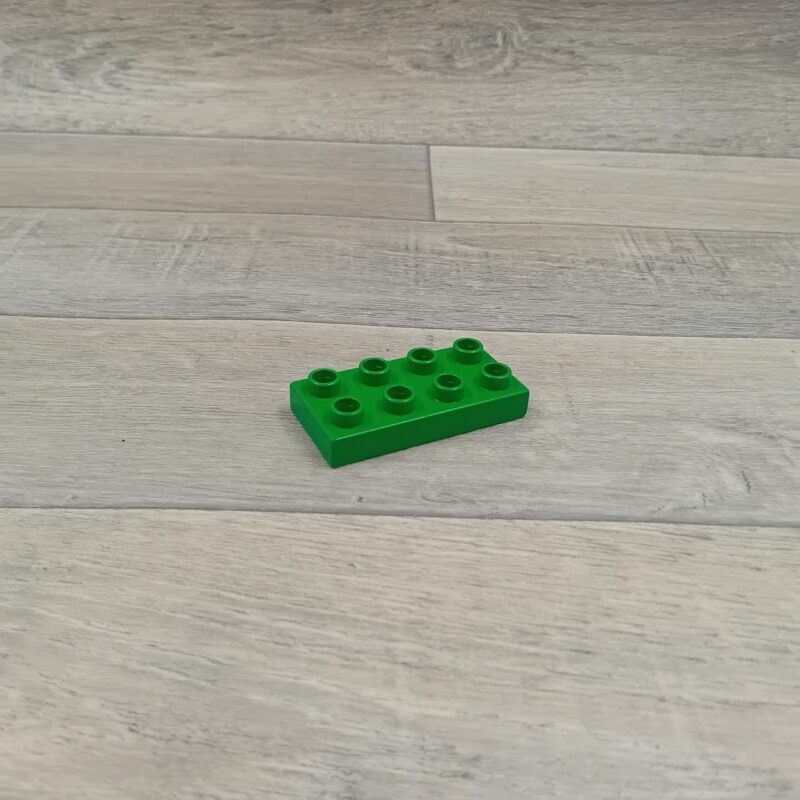 Duplo 8 nops blok plat groen