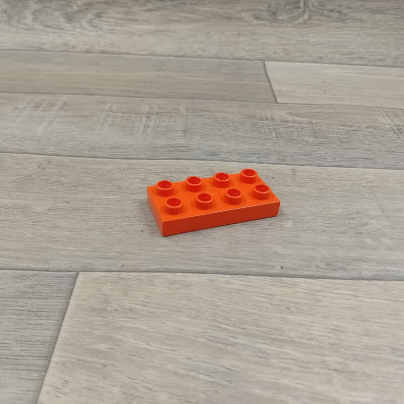 Duplo 8 nops blok plat donkerzalm