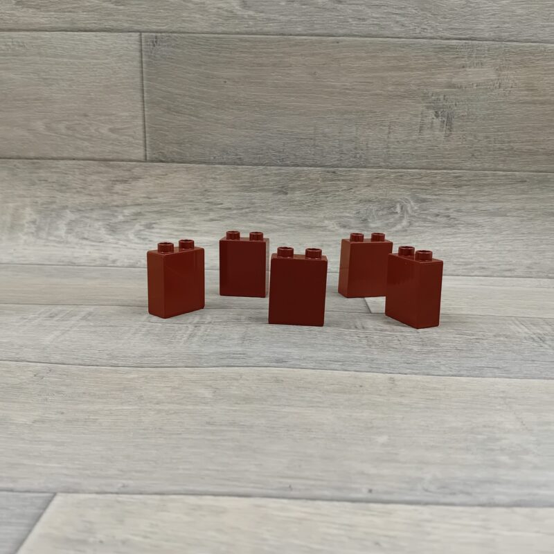 Duplo 2 nops blok hoog roodachtig bruin
