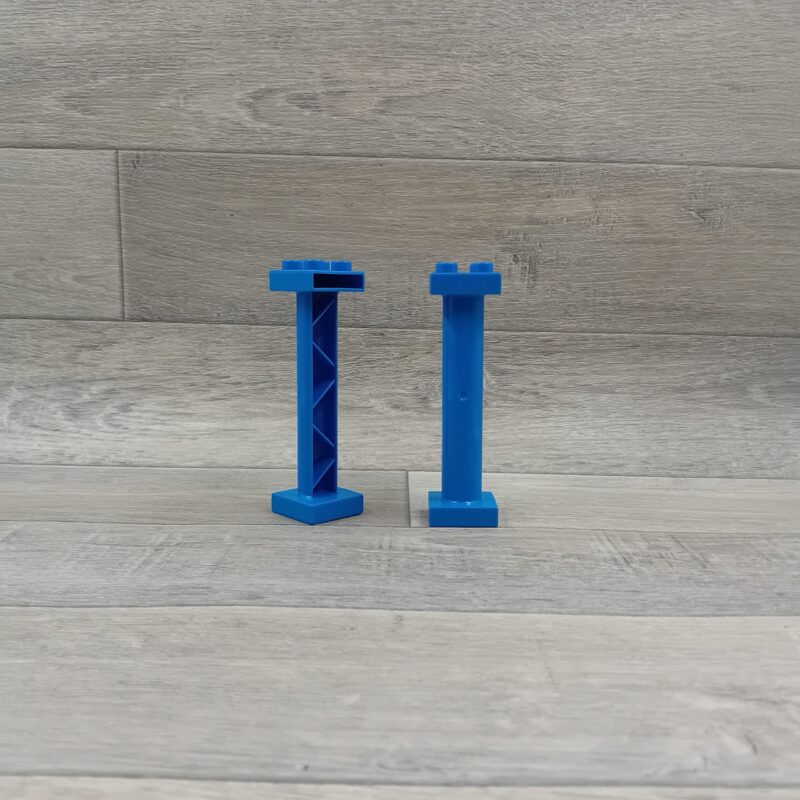 Duplo 4 nops blok standaard steunpilaar blauw