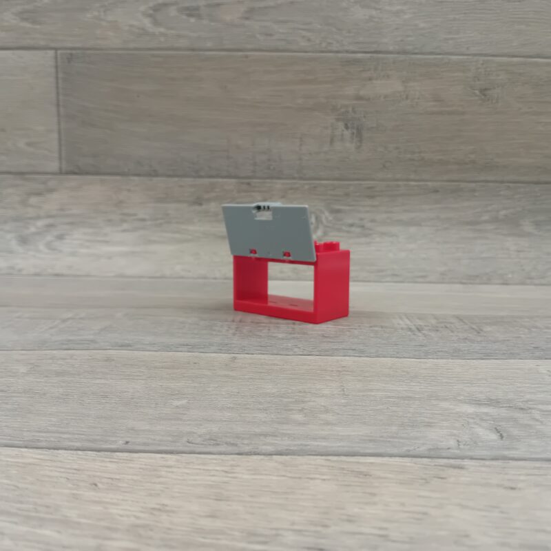 Duplo rode kast met lichtgrijze klep / pizzaoven - Afbeelding 2