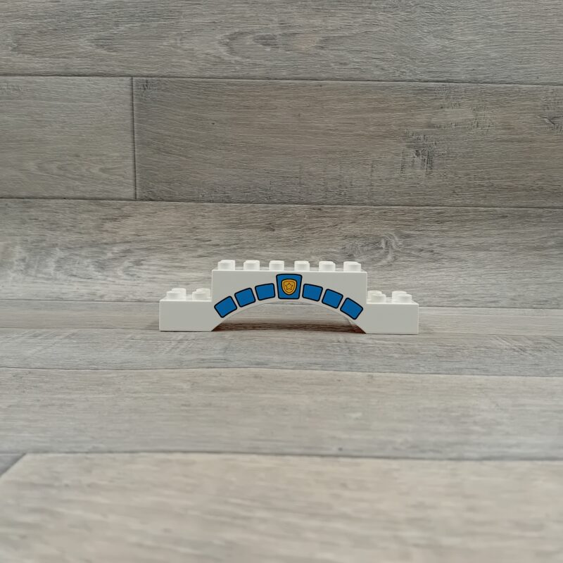 Duplo blok met afbeelding wit politiebureau