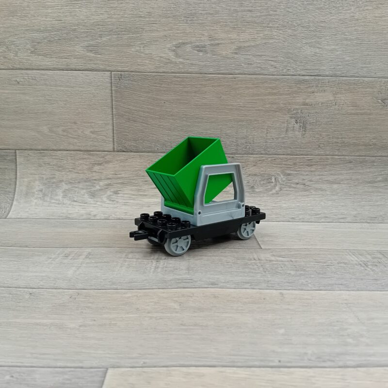 Duplo wagon met groene kiepbak - Afbeelding 2