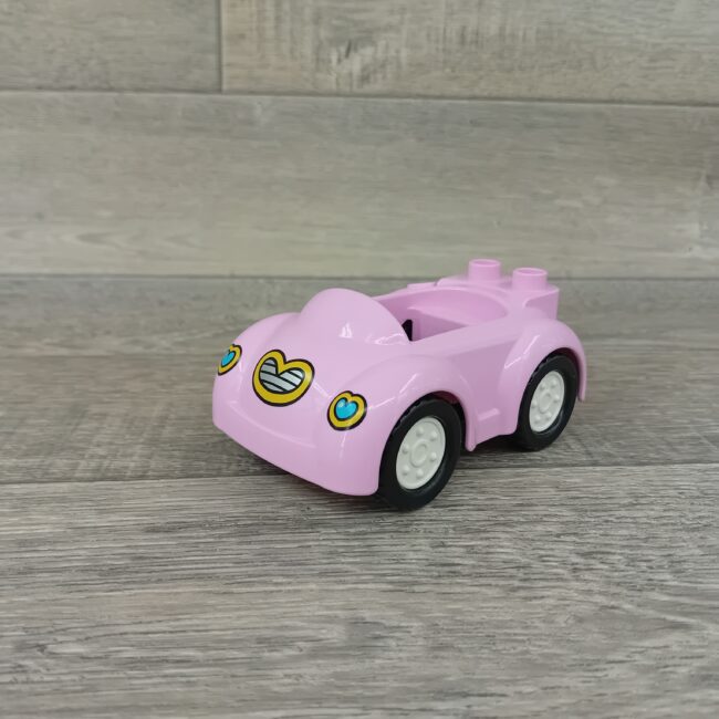 Duplo roze auto met trekhaak