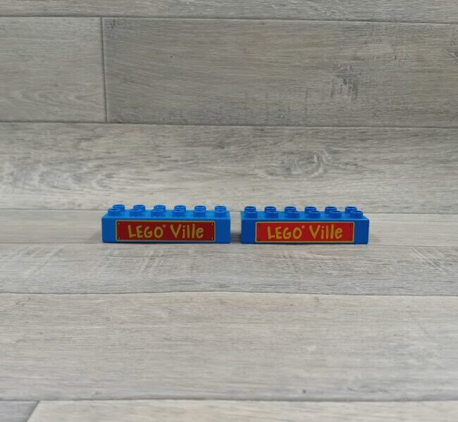 Duplo blok met afbeelding blauw LEGO VILLE
