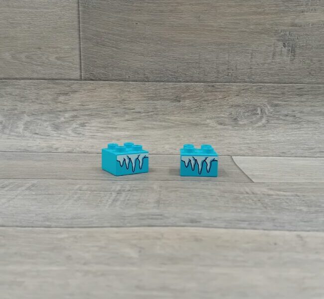 Duplo blok met afbeelding medium azuurblauw ijs