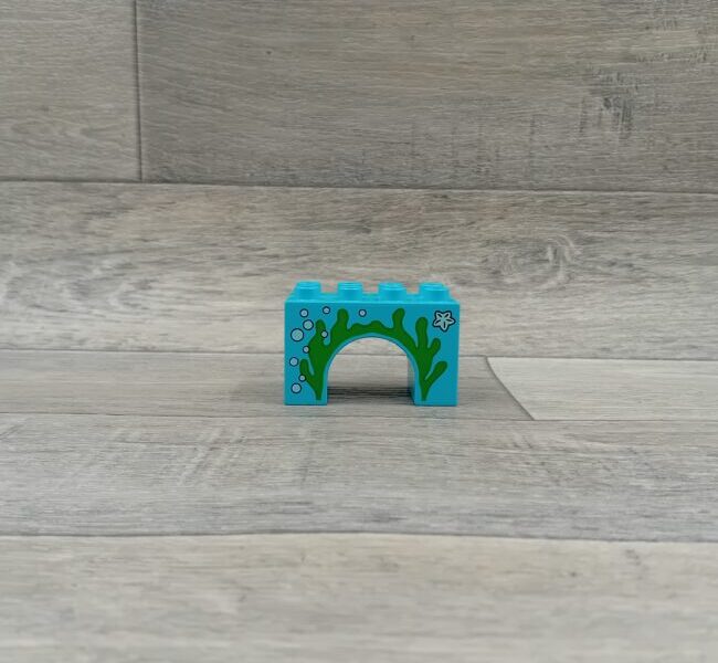 Duplo blok met afbeelding medium azuurblauw zeewier zeester