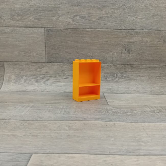 Duplo helder lichtoranje kast 2 x 4 nops
