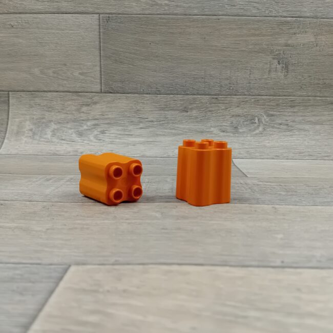 Duplo 4 nops blok boomstam zalm