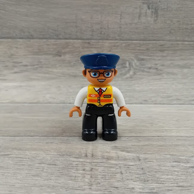 Duplo poppetje man treinmachinist