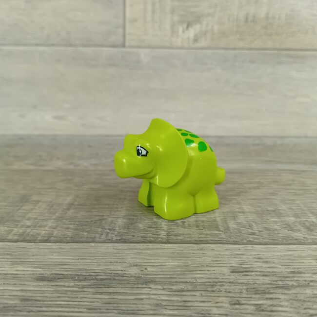 Duplo kleine dinosaurus limoengroen