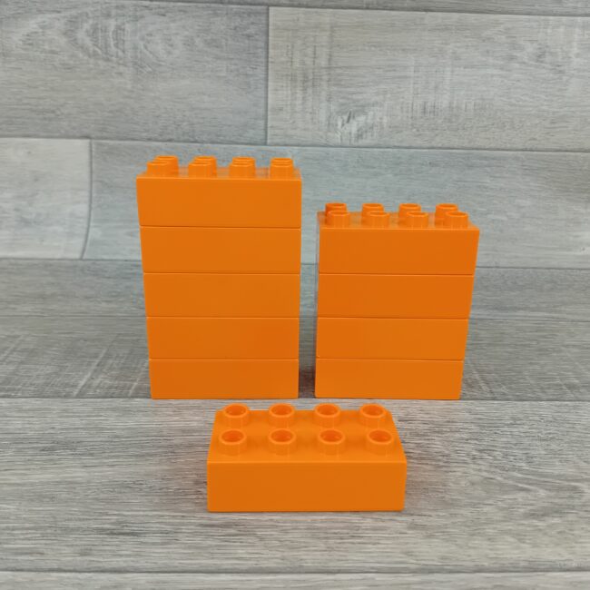 Duplo set 10x 8 nops blokken oranje