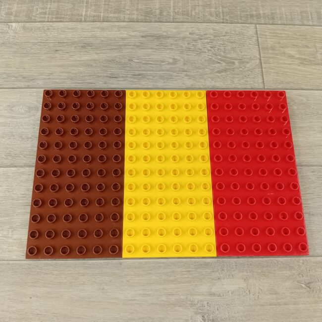 Duplo set bestaande uit 3 bouwplaten 6 x 12 nops