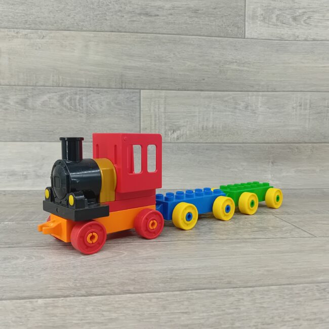 Duplo duwtrein met 2 wagons