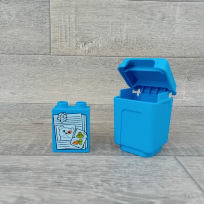 Duplo container kliko donker azuurblauw